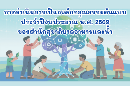 การดำเนินงานเป็นองค์กรคุณธรรมต้นแบบ ประจำปีงบประมาณ 2569